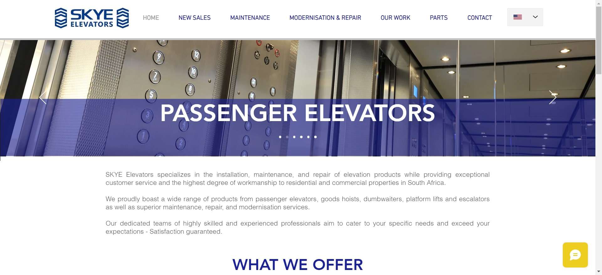 SKYE Elevators - лифтовые компании в Кейптауне - Delfar