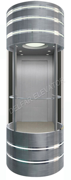 Полукруглый обзорный лифт D16007