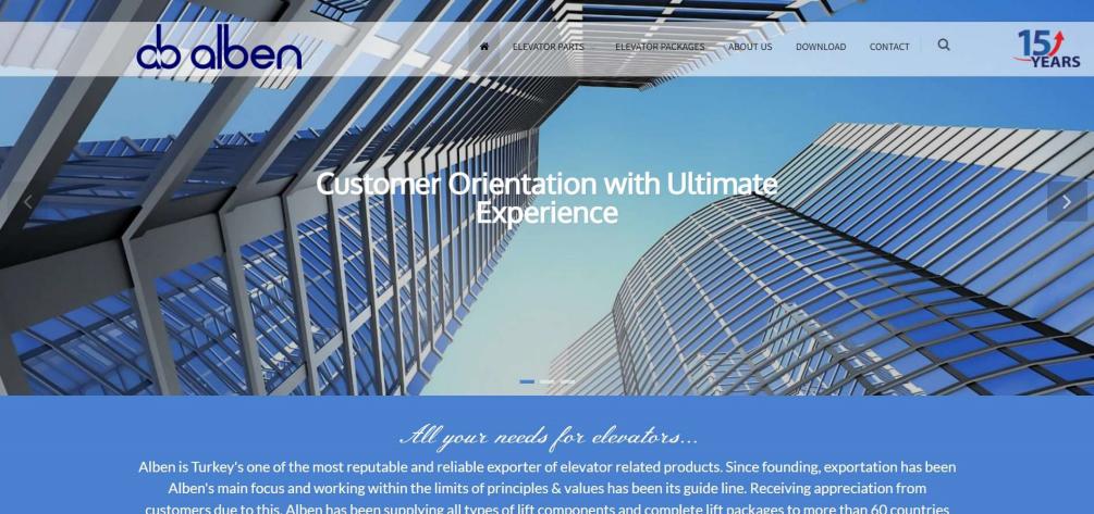 ALBEN Elevator - турецкие лифтовые компании - Delfar