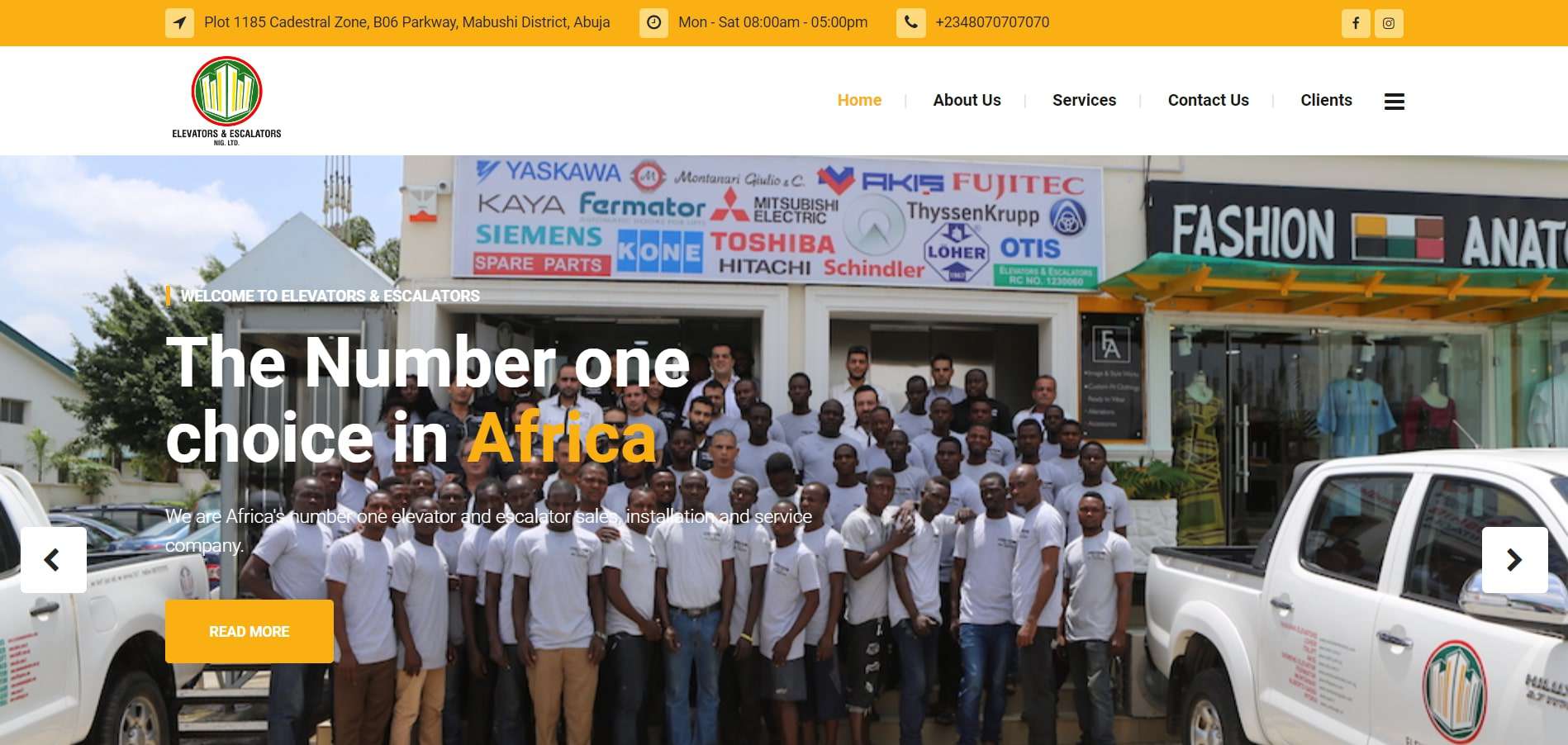 Лифты и эскалаторы Nig Ltd - лифтовые компании в Нигерии - Delfar