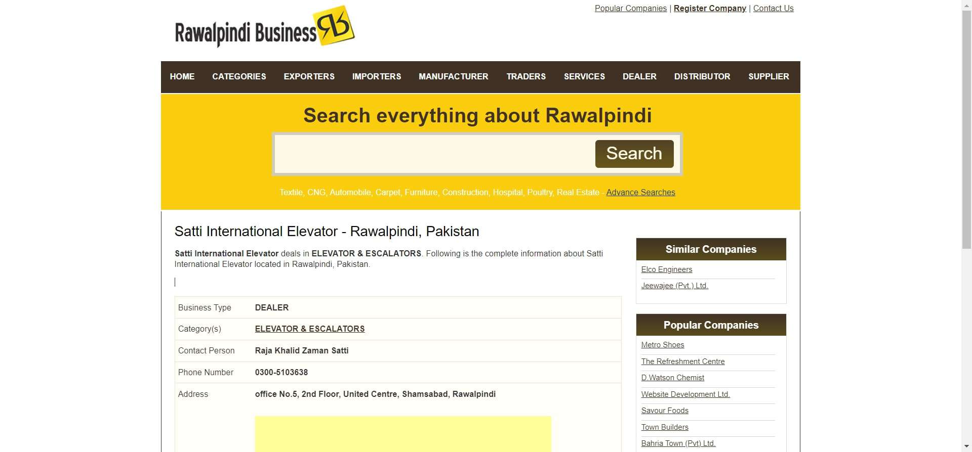 Satti International Elevator - лифтовые компании в Равалпинди - Delfar