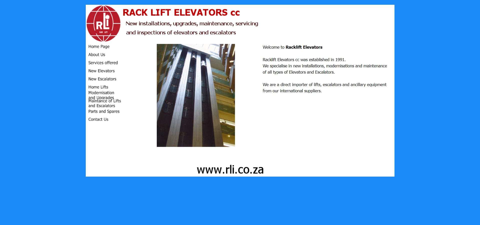 Racklift Elevators cc - лифтовые компании в Южной Африке - Delfar
