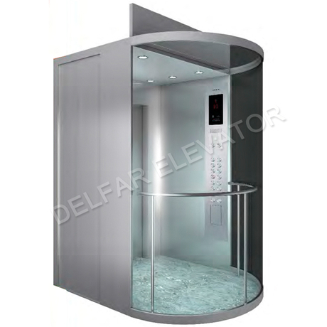 Стабильный безопасный полукруглый смотровой лифт