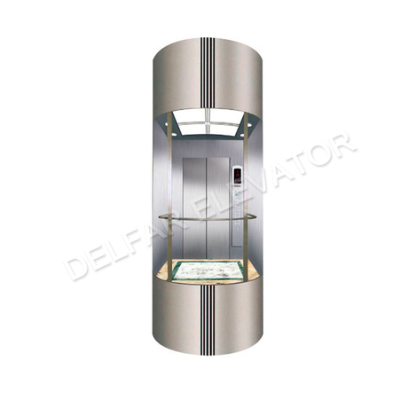 Смотровой лифт с верхними и нижними шторами