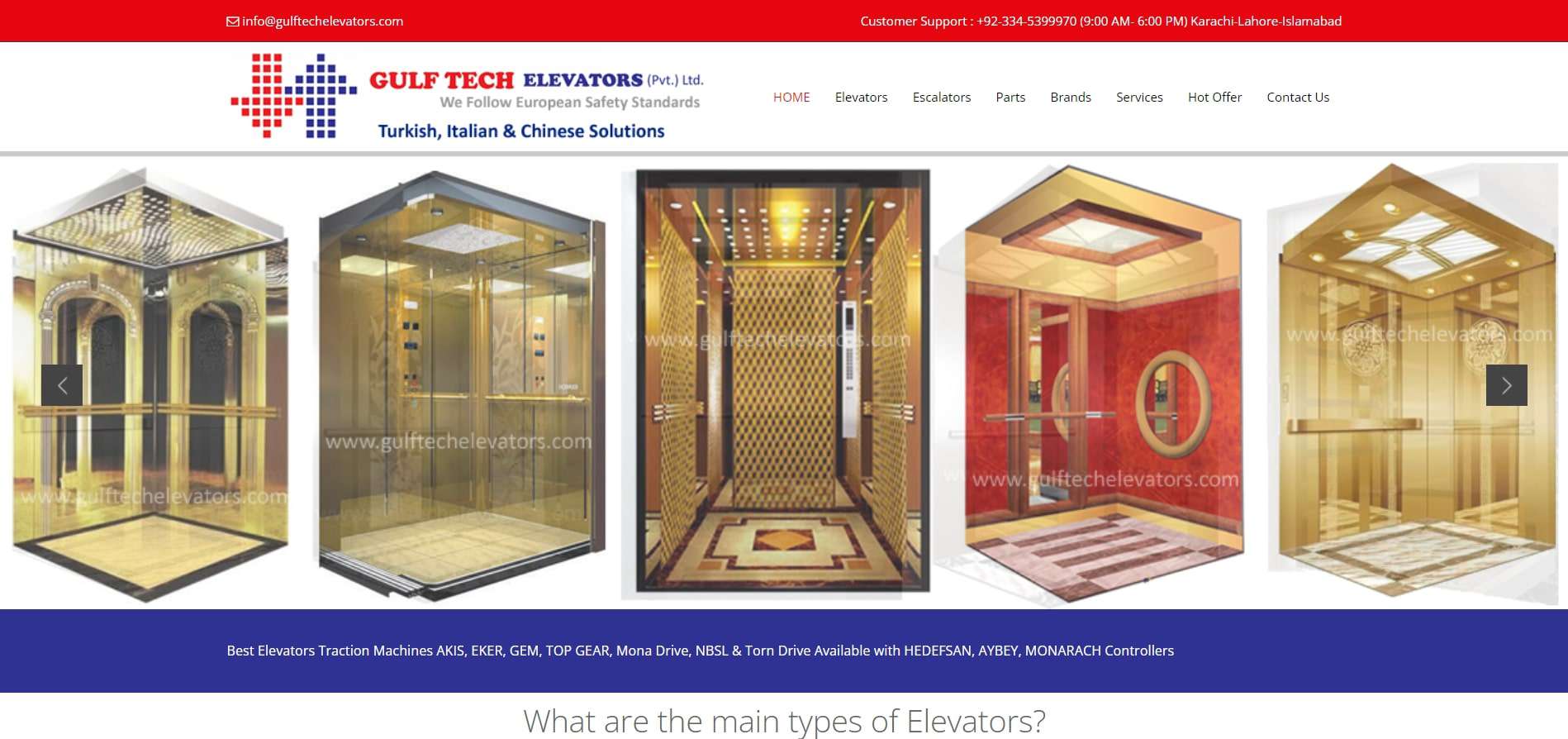 Gulf Tech Elevators - лифтовые компании в Карачи - Delfar