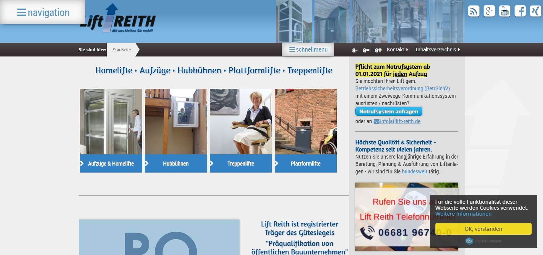 Lift Reith - лифтовые компании в Германии - Delfar